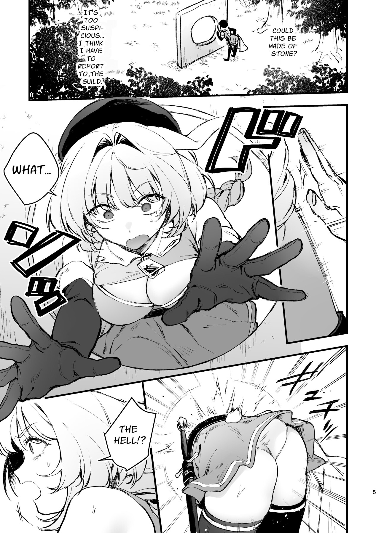 Hentai Manga Comic-KABESHIRI ~ass in the wall gloryhole~ Bunny Adventurer's Drug Induced Estrus-Read-4